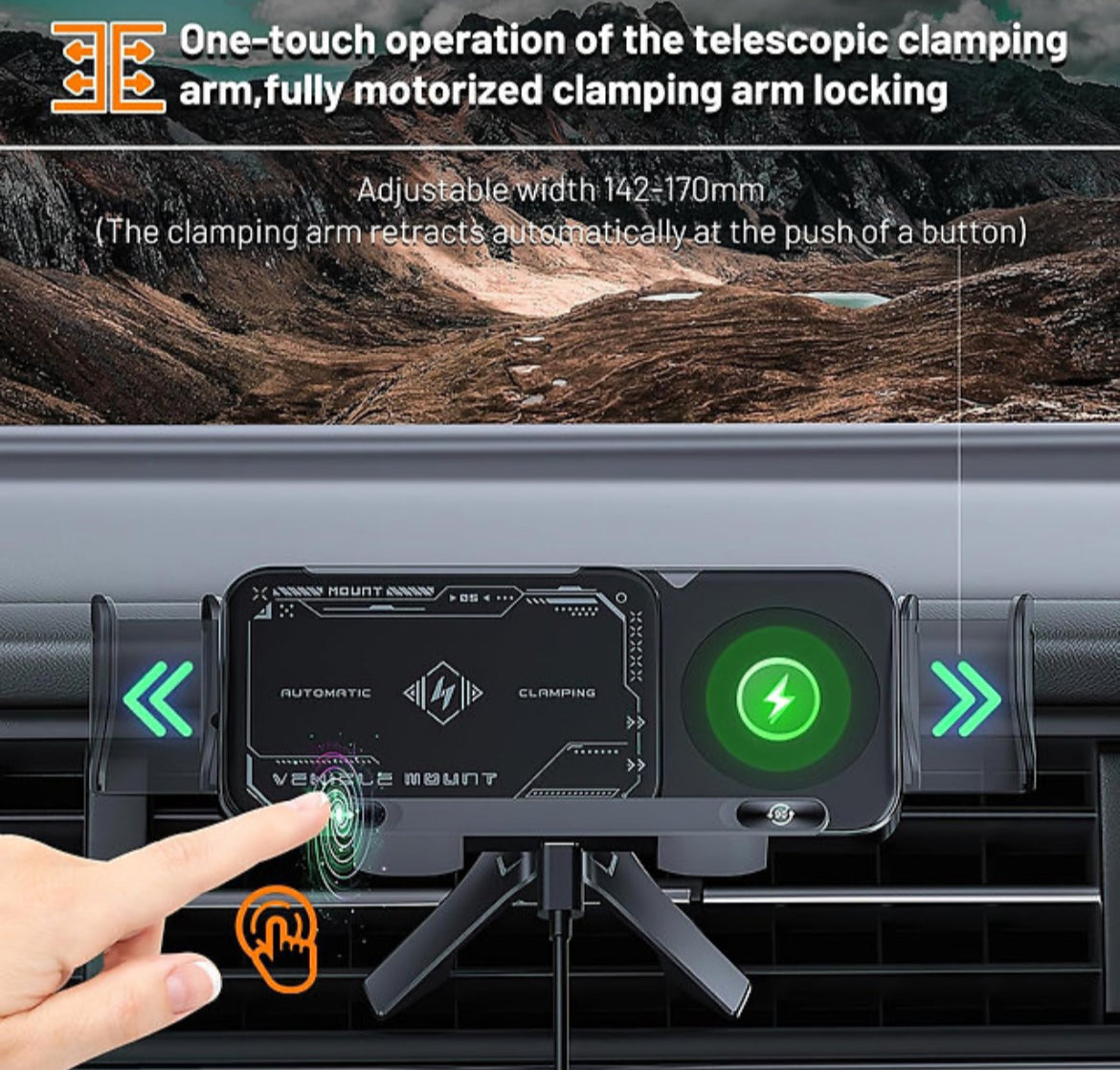 2 in 1 Auto Rotating Phone Holder